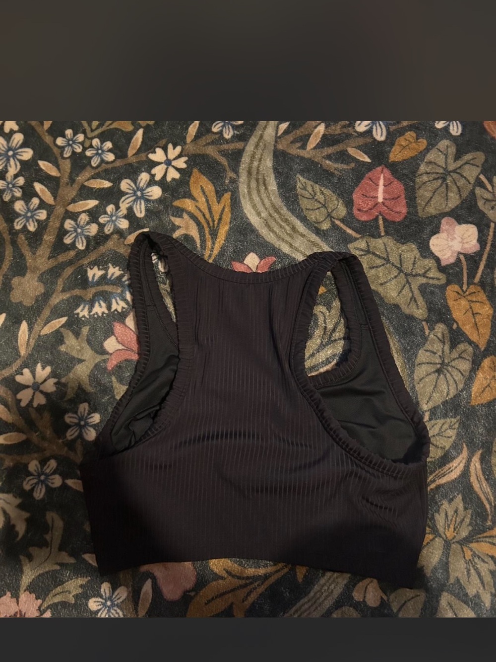 Target Black Ribbed Racerback Tank Top - Picture 2 of 2